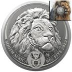 Mints Coins - LION Big Five II 1 Oz Silver Coin 5 Rand South Africa 2022