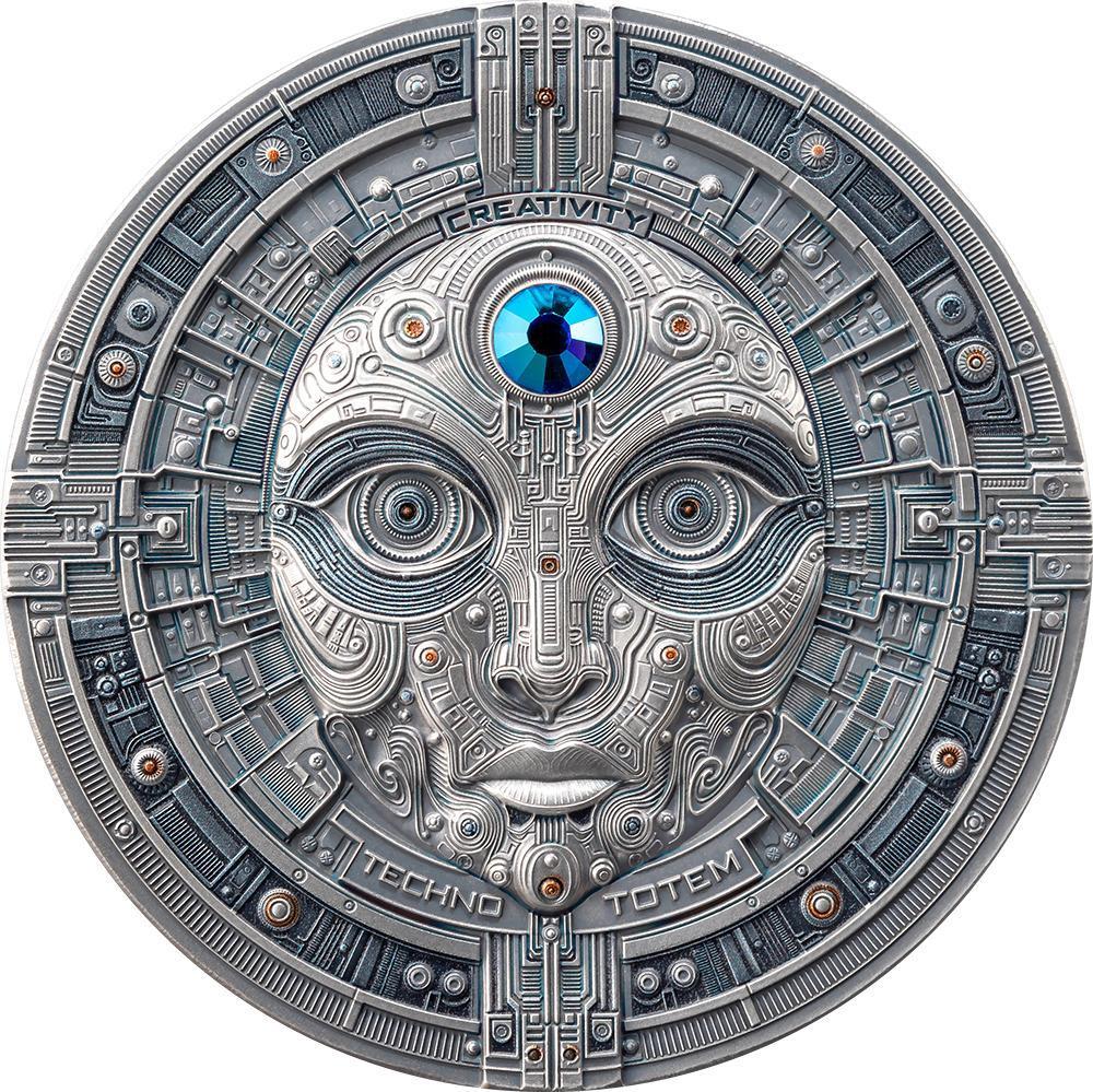 THE CREATOR 2 Oz Silver Coin 1000 Satoshi United Crypto