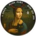 Mints Coins - LADY WITH AN ERMINE Spooktacular Art Libertad 1 Oz Silver Coin Mexico 2024