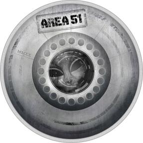 AREA 51 UFO Alien Great Conspiracies 2 Oz Silver Coin 10$ Palau 2020