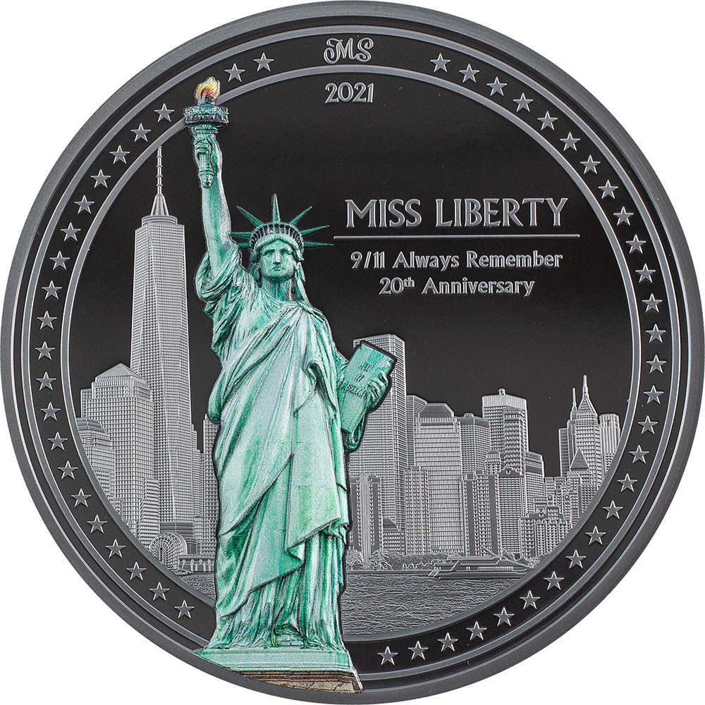 MISS LIBERTY PF70 20th Anniversary 9/11 By Miles Standish 5