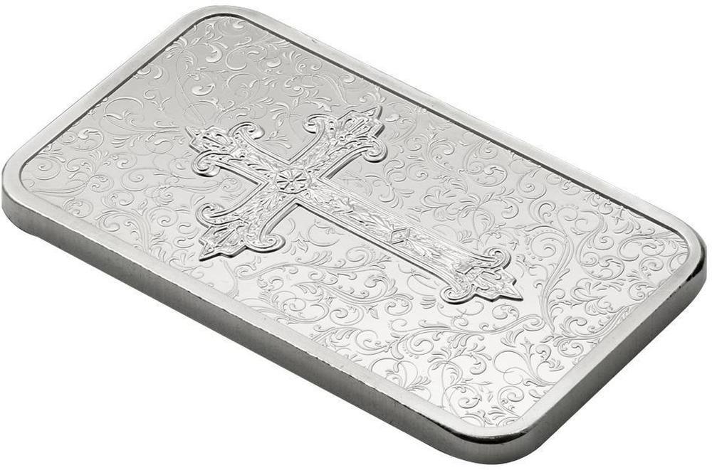 CROSS OF CHRISTIANITY 1 Oz Silver Bar 2$ Niue 2026 | Mints