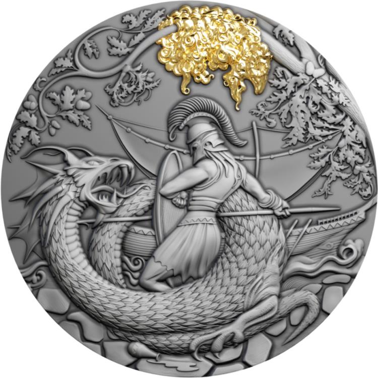 Mints - JASON AND THE ARGONAUTS Myths of Love 2 Oz Silver Coin 5$ Niue 2022