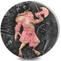 Mints Coins - MINOTAUR Mythical Creatures Iridescent 2 Oz Siver Coin 4 Pounds British Indian Ocean Territory 2018