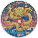 Mints Coins - IMPERIAL GOLDEN DRAGON 3 Oz Silver Coin 3$ Tuvalu 2025