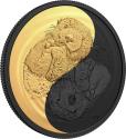 Mints Coins - SEA OTTER Black and Gold Silver Coin 20$ Canada 2022
