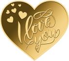 Mints Coins - I LOVE YOU 1/1000 Oz Gold Coin 3000 Francs Chad 2023