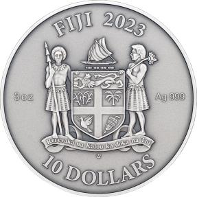 Mints - INDIAN Mandala Art 3 Oz Silver Coin 10$ Fiji 2023