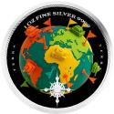 Mints Coins - RISK OF WAR Terra 1 Oz Silver Coin 2$ Niue 2025