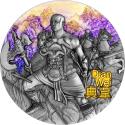 Mints Coins - DIAN WEI Warriors of Ancient China Gold Plating 3 Oz Silver Coin 5$ Niue 2021