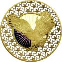 Mints Coins - FILIGREE AMERICAN EAGLE Gilded 2 Oz Silver Coin 5$ Solomon Islands 2026