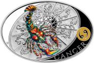 Mints Coins - CANCER Sign Of Zodiac 1 Oz Silver Coin 1$ Niue 2021