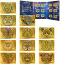 Mints Coins - SPIRIT ANIMALS Set 12 x 1/200 Oz Gold Bar 50 Tala Samoa 2026