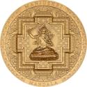 Mints Coins - MANJUSHRI MANDALA Archeology Symbolism Gilded 3 Oz Silver Coin 2000 Togrog Mongolia 2024