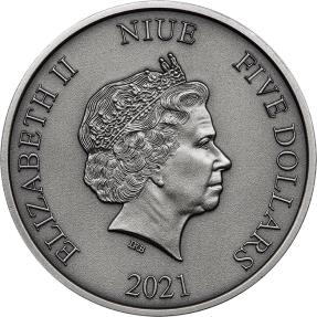 Mints - JURASSIC WORLD 2 Oz Silver Coin 5$ Niue 2021