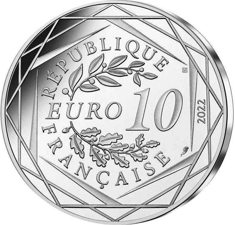 SERPENTARD Slytherin Harry Potter Silver Coin 10€ Euro France 2022