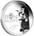 Mints Coins - BON SCOTT 1 Oz Silver Coin 1$ Tuvalu 2024