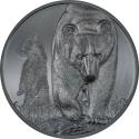 Mints Coins - BROWN BEAR Growing Up 2 Oz Silver Coin 1000 Togrog Mongolia 2023