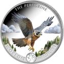 Mints Coins - PEREGRINE FALCON World Wildlife Colored 1 Oz Silver Coin 20 Francs Congo 2024