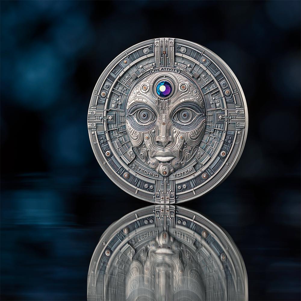 その他 Covenant THE CREATOR 2 Oz Silver Coin 1000 Satoshi United Crypto