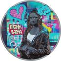 Mints Coins - MONA LISA Graffiti Art 3 Oz Silver Coin 20$ Cook Islands 2023