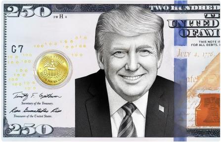 TRUMP 250th Anniversary 1/1000 Oz Gold Coin 12$ Liberia 2026 | Mints