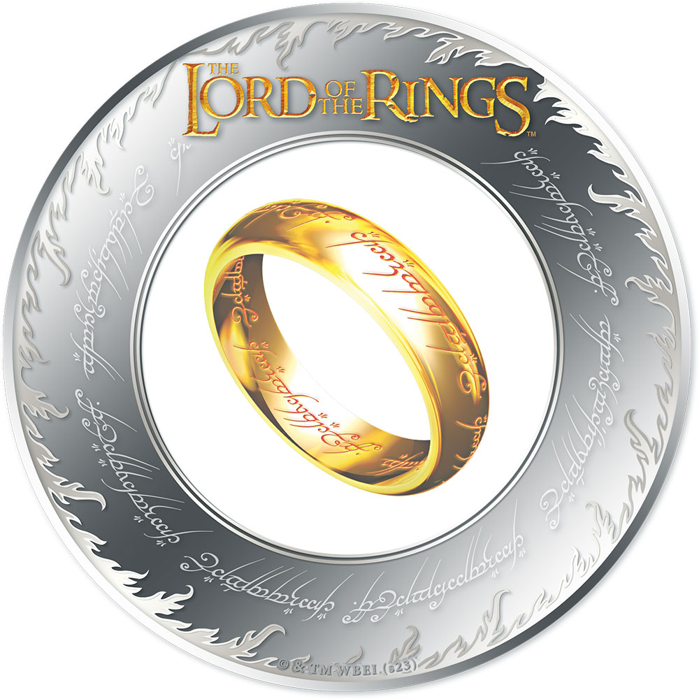 2022 $5 Samoa - LORD OF THE RINGS - 1oz 999 Silver Coin w/Black Platinum &  Gold | eBay