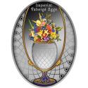 Mints Coins - EGG WITH A BOUQUET OF WILDFLOWERS Faberge Silver Coin 1$ Niue 2021