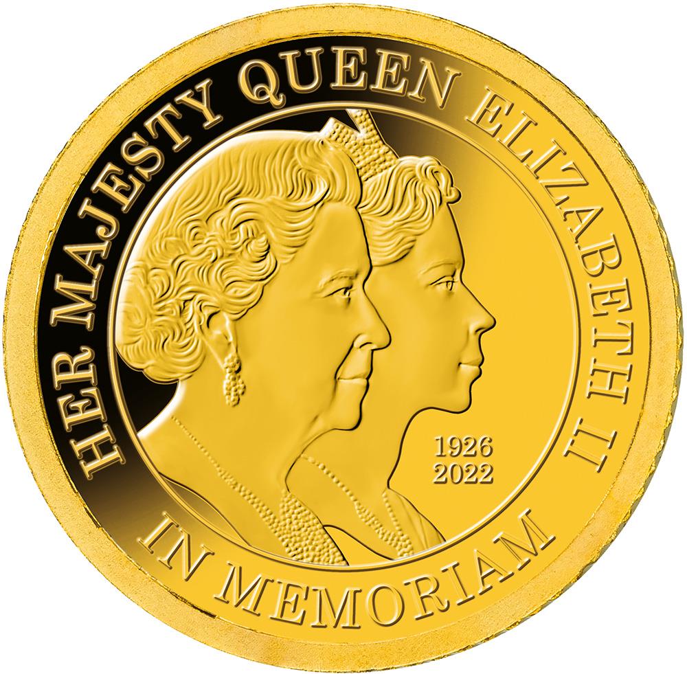 QUEEN ELIZABETH II DOUBLE PORTRAIT Base Metal Coin 25 Cents Barbados 2022