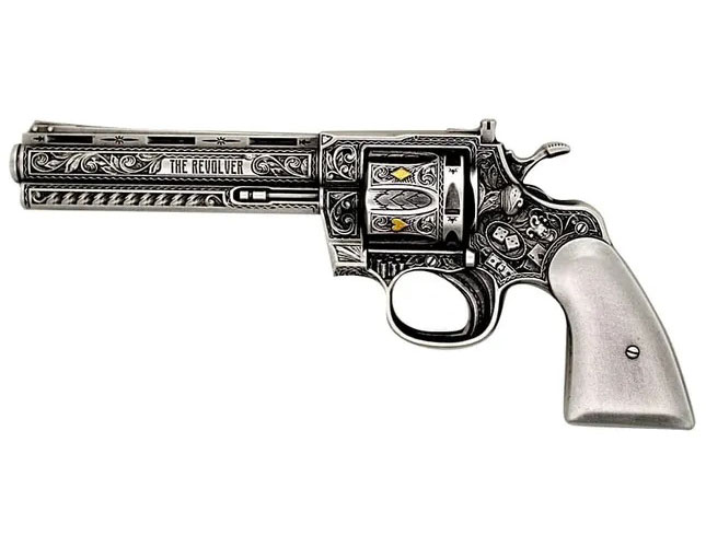 REVOLVER GUN 2 Oz Silver Coin 10000 Francs Chad 2023 | Mints