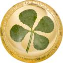Mints Coins - FOUR LEAF CLOVER Good Luck Gold Coin 1$ Palau 2021