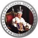 Mints Coins - CORONATION KING CHARLES III Anniversary Silver Coin 1$ Canada 2024