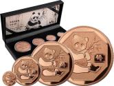 Mints Coins - FRACTIONAL PANDA Set 4 Copper Coins Liberia 2025