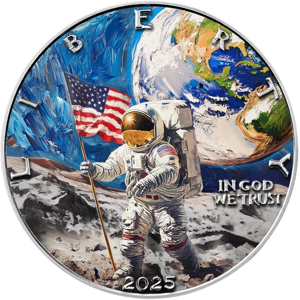 MOONWALK AmericArt 1 Oz Silver Coin 1$ USA 2025 | Mints