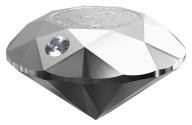 Mints Coins - FOREVERMARK BLACK LABEL ROUND DIAMOND 3D Shaped 3 Oz Silver Coin 50$ Canada 2021