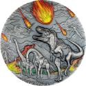 Mints Coins - DINOSAUR EXTINCTION Fury of Nature 2 Oz Silver Coin 10$ Palau 2024