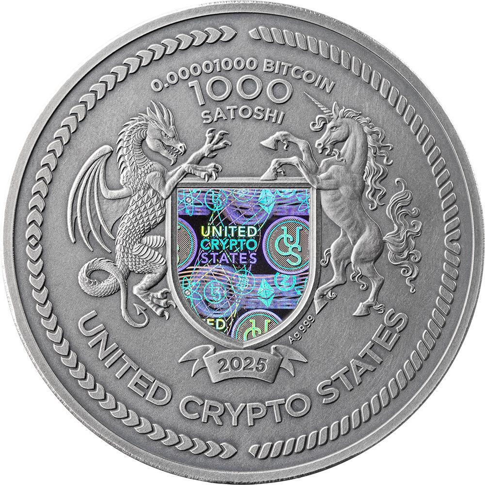 2024 Ghana Solar System Mercury 2 oz Silver Lepidolite