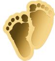 Mints Coins - BABY FEET Shape 1/1000 Oz Gold Coin 3000 Francs Chad 2023
