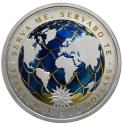 Mints Coins - PINECONE EGG Faberge Earth Terra 1 Oz Silver Coin 5$ Tokelau 2024