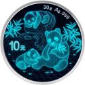 Mints Coins - WIREFRAME Panda Silver Coin 10 Yuan China 2025