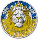 Mints Coins - CZECH LION FOR UKRAINE PowerChrome 1 Oz Silver Coin 2$ Niue 2022