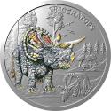 Mints Coins - TRICERATOPS Prehistoric World 1 Oz Silver Coin 1$ Niue 2022