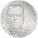 Mints Coins - FRANKENSTEIN Typefaces 1 Oz Silver Coin 5$ Cook Islands 2023