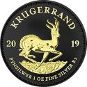 Mints Coins - KRUGERRAND Gold Black Empire Edition 1 Oz Silver Coin 1 Rand South Africa 2019