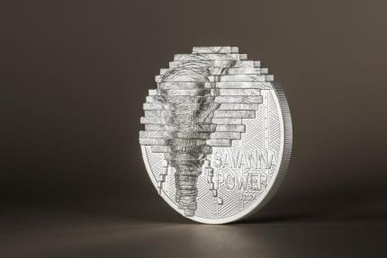 ELEPHANT Reconstruction 2 Oz Silver Coin 10$ Cook Islands 2024