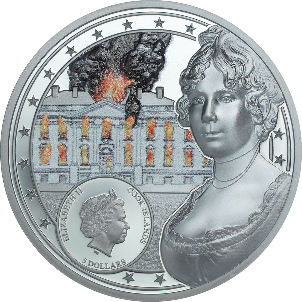 WHITE HOUSE PF70 By Miles Standish 1 Oz Silver Coin 5$ Cook