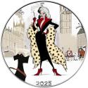 Mints Coins - LONDON DIVA OF DALMATIANS Queens of Darkness 1 Oz Silver Coin 1$ USA 2025