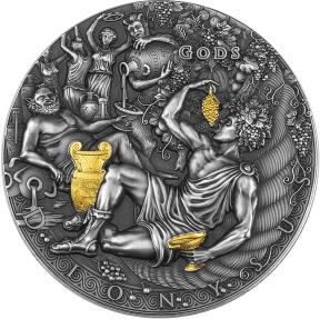 Mints - DIONYSUS Gods 2 Oz Silver Coin 2$ Niue 2022