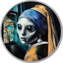 Mints Coins - GIRL WITH A PEARL EARRING Strangers Among Us 1 Oz Silver Coin 1000 Francs Cameroon 2025