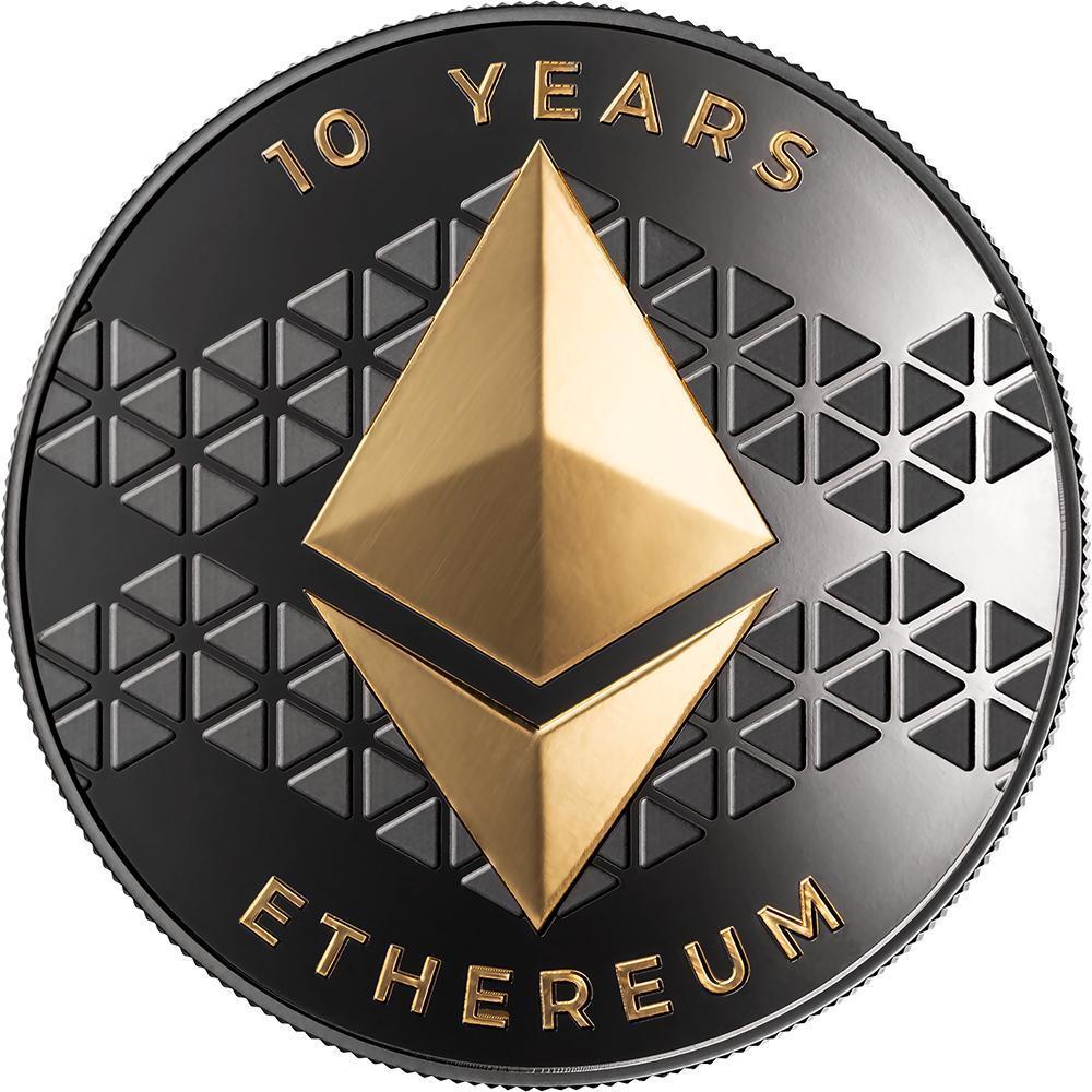 ETHEREUM 1 Oz Silver Coin 0,001 Ether United Crypto States 2025